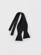Smeeshu Black Butterfly Bow Tie – Men's Pre-Tied Silk Bow Tie