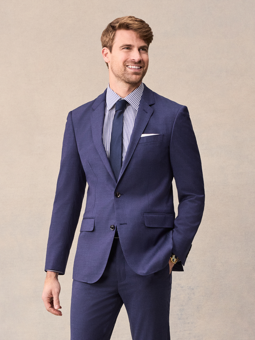 Smeeshu Blue Suit – Men's Cobalt Merino Wool Suit
