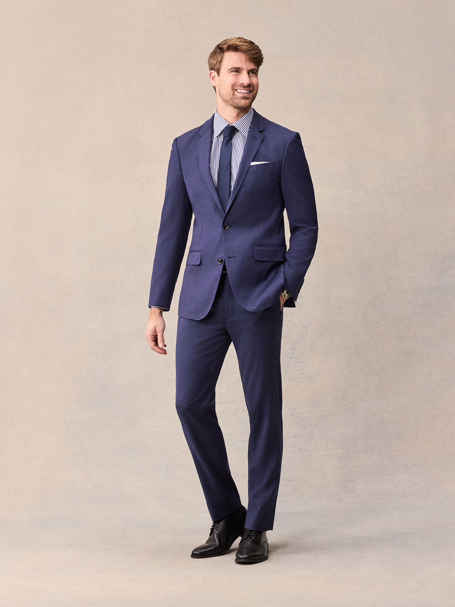 Smeeshu Blue Suit – Men's Cobalt Merino Wool Suit