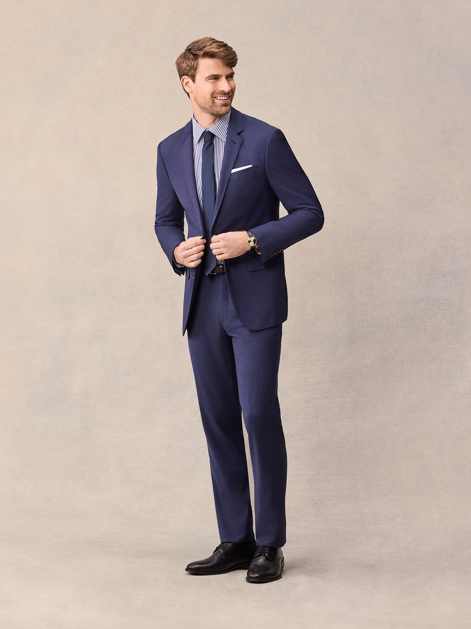 Smeeshu Blue Suit – Men's Cobalt Merino Wool Suit