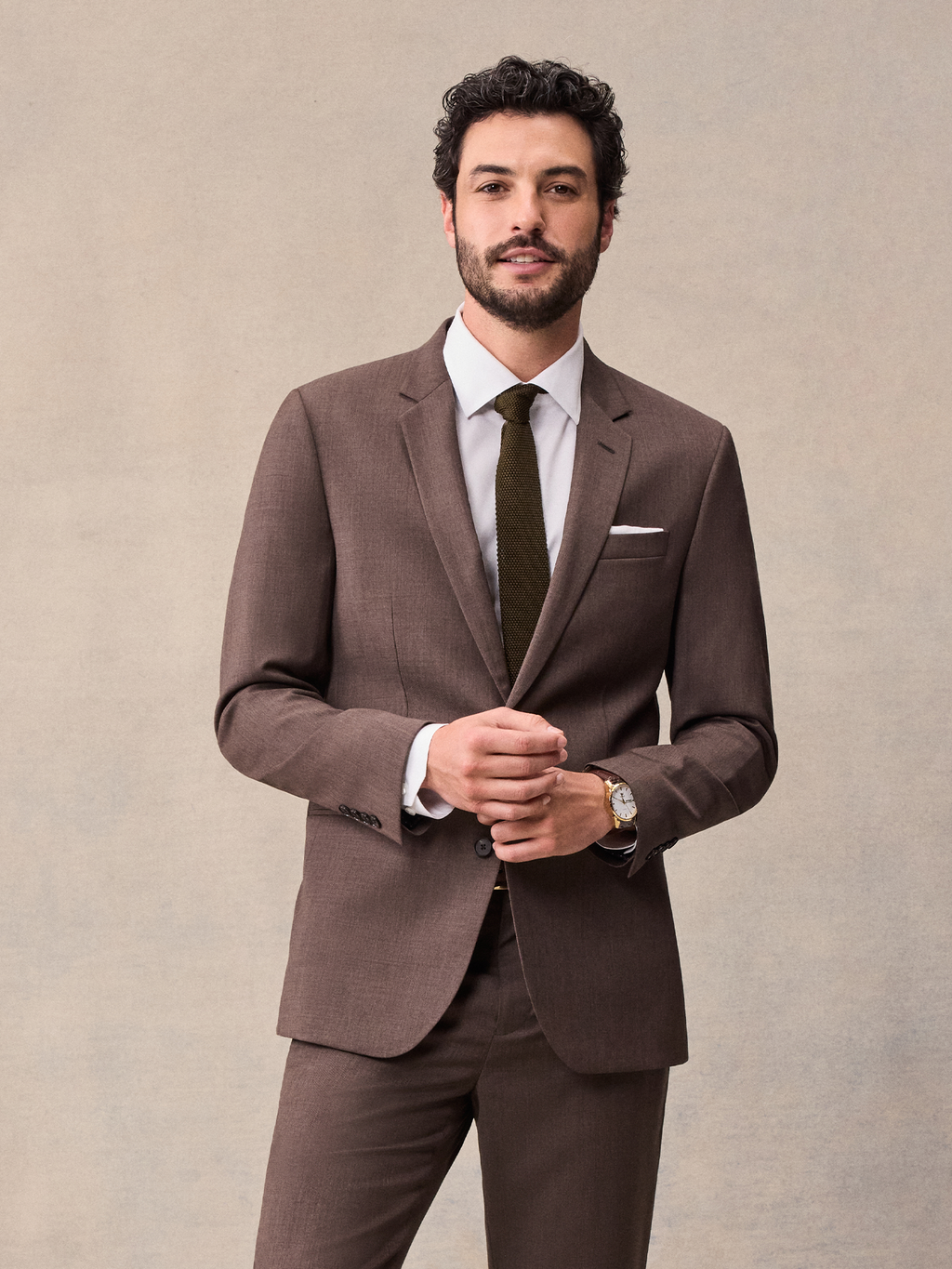 Smeeshu Brown Suit – Men's Merino Wool Suit