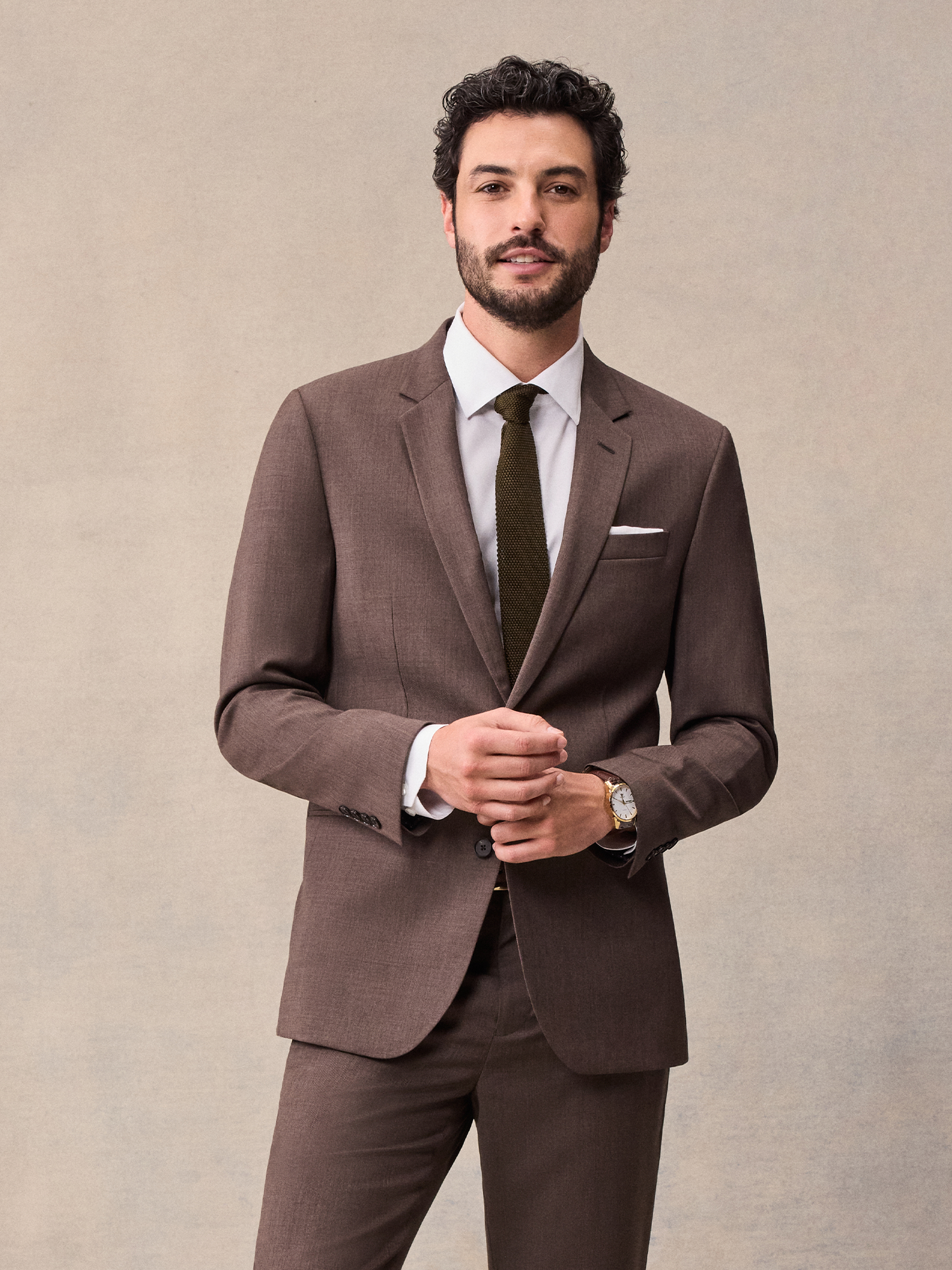 Smeeshu Brown Suit – Men's Merino Wool Suit