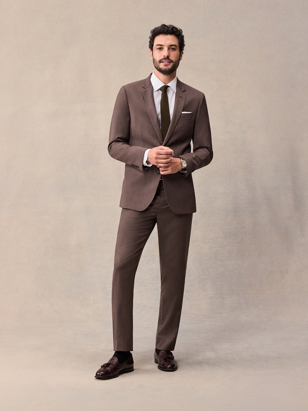 Smeeshu Brown Suit – Men's Merino Wool Suit