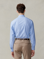 Smeeshu Essential Blue End-on-End Dress Shirt – Men's Cotton Shirt
