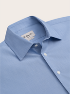 Smeeshu Essential Blue End-on-End Dress Shirt – Men's Cotton Shirt