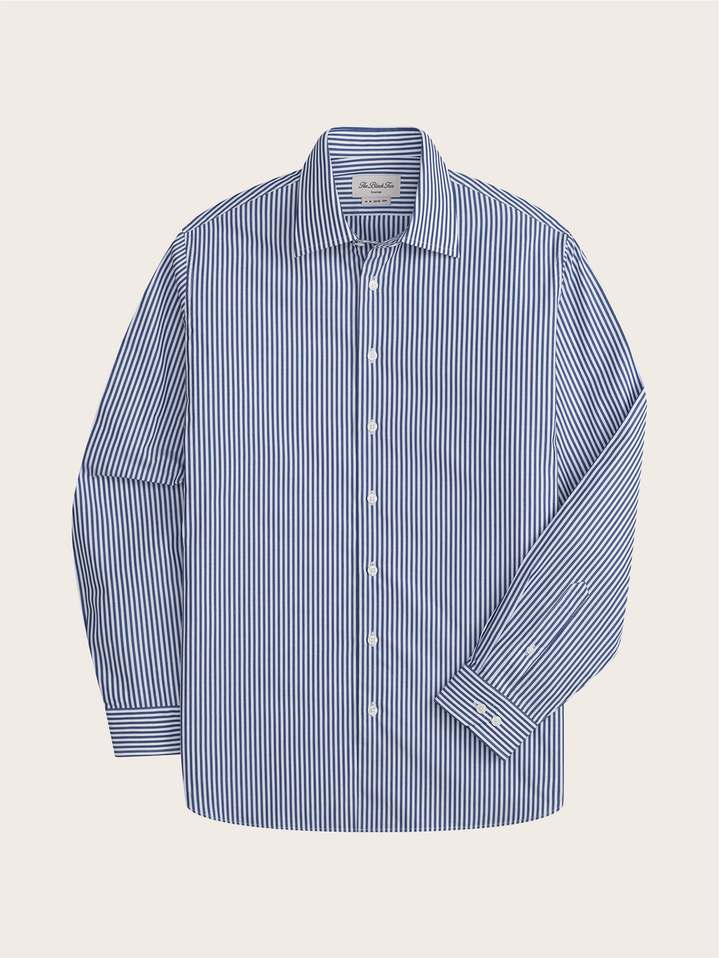 Smeeshu Essential Navy Stripe Dress Shirt – Men's Cotton Shirt