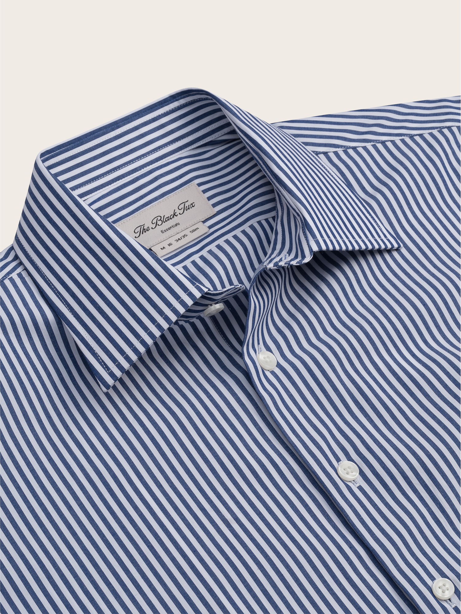 Smeeshu Essential Navy Stripe Dress Shirt – Men's Cotton Shirt
