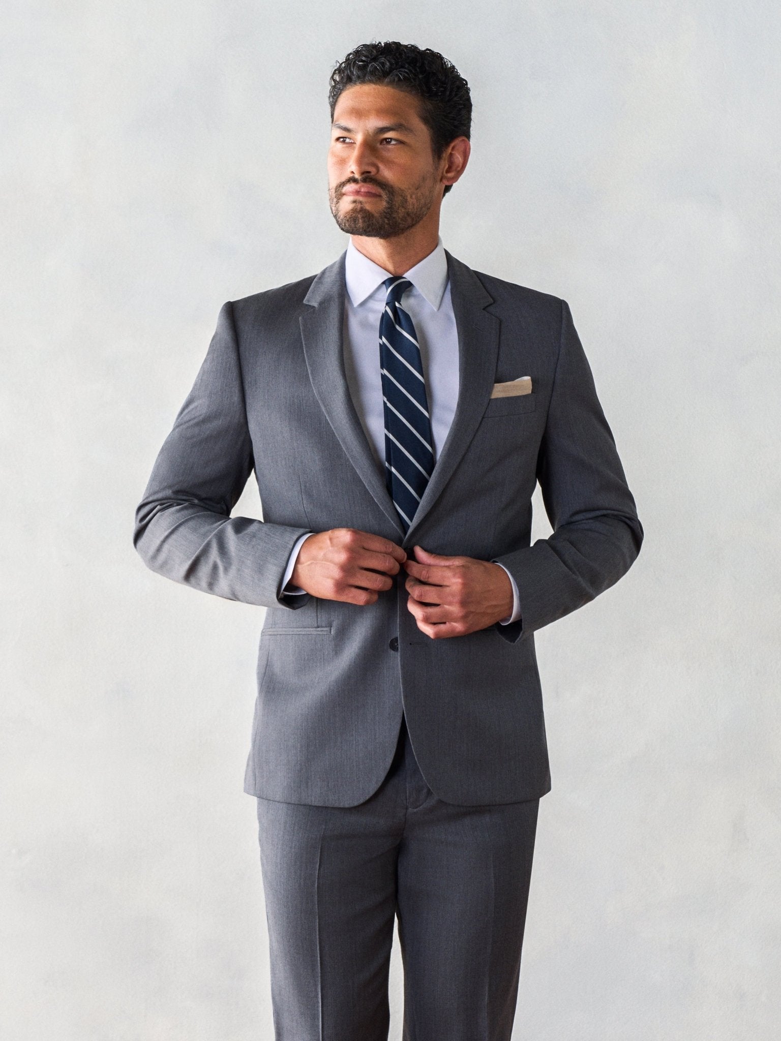 Smeeshu Grey Suit – Men's Merino Wool Suit Outfit