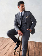 Smeeshu Grey Suit – Men's Merino Wool Suit Outfit