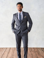 Smeeshu Grey Suit – Men's Merino Wool Suit Outfit