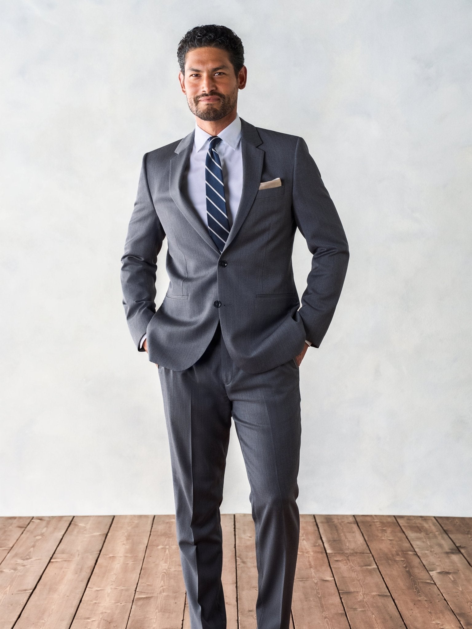 Smeeshu Grey Suit – Men's Merino Wool Suit Outfit