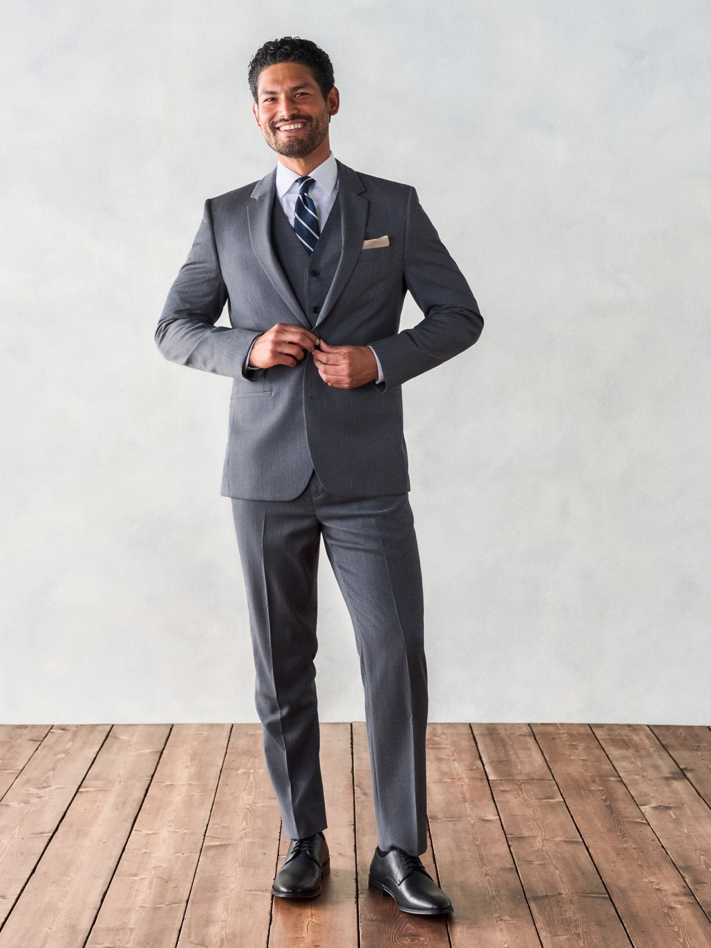 Smeeshu Grey Suit – Men's Merino Wool Suit Outfit