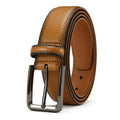 Smeeshu Men's Leather Business Belt – Belt with Alloy Buckle