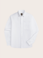 Smeeshu White Oxford Shirt – Men's Cotton Casual Shirt