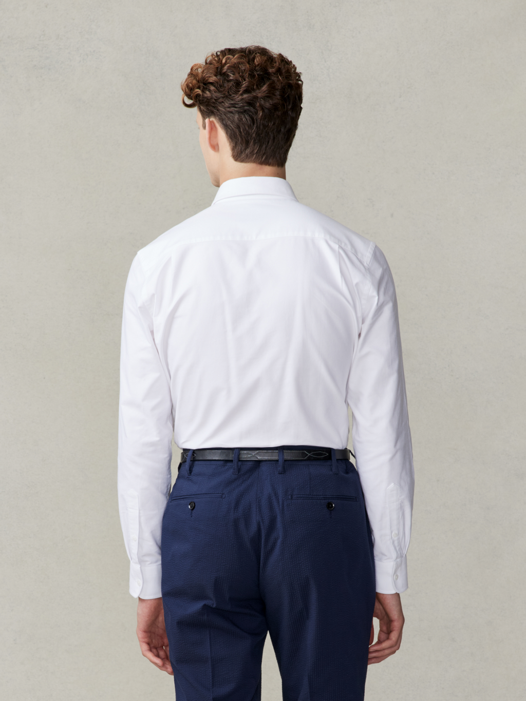 Smeeshu White Oxford Shirt – Men's Cotton Casual Shirt