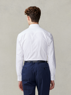 Smeeshu White Oxford Shirt – Men's Cotton Casual Shirt
