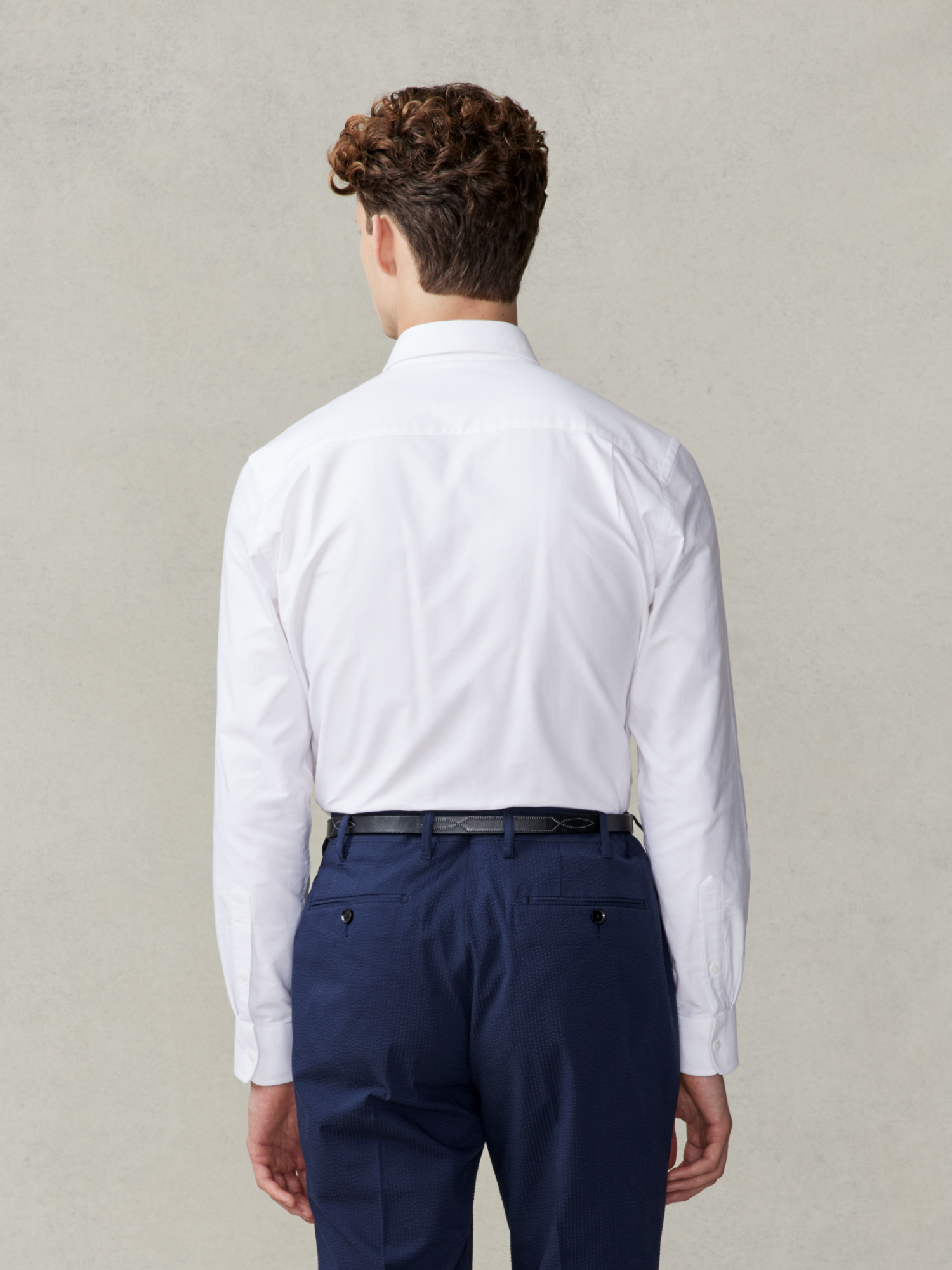 Smeeshu White Oxford Shirt – Men's Cotton Casual Shirt